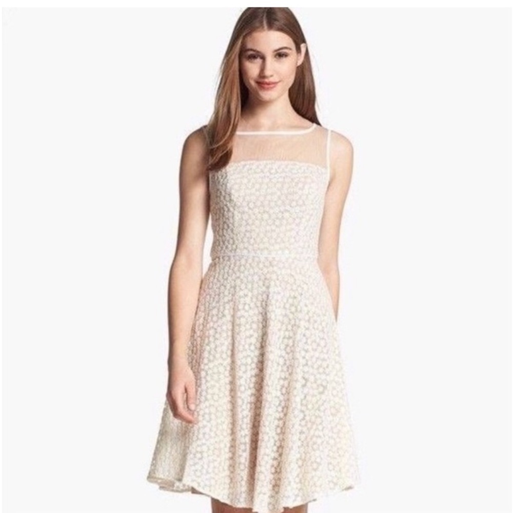 Adrianna Papell Daisy Embroidered Dress. Size 12